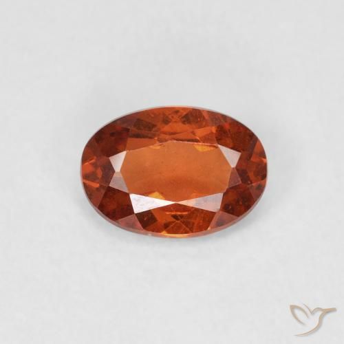 0.66ct Natural Fire Orange Spessartite Garnet, Oval, SI