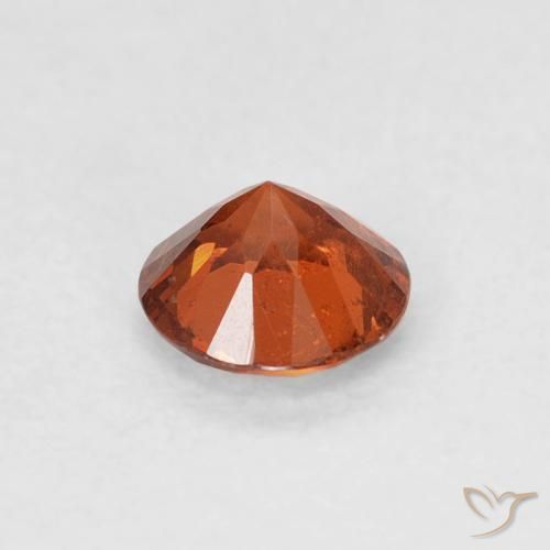 Spessartite Garnet Gemstone in 4.5 mm (calibrated) Size for Sale, Spessartite Garnet Stone in Warm Orange Color