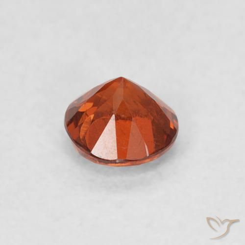 Spessartite Garnet Gemstone in 4 mm (calibrated) Size for Sale, Spessartite Garnet Stone in Medium Orange Color