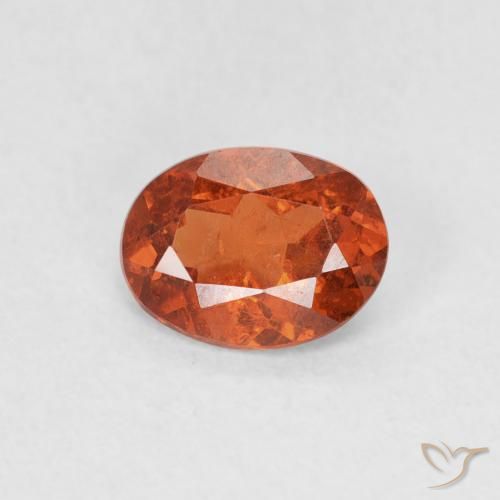 0.82ct Natural Warm Orange Spessartite Garnet, Oval, SI