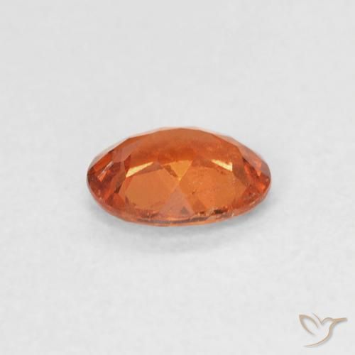 Spessartite Garnet Gemstone in 5 x 4 mm (calibrated) Size for Sale, Spessartite Garnet Stone in Amber Orange Color
