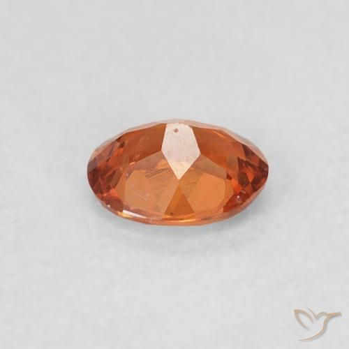 Spessartite Garnet Gemstone in 4.2 x 3.5 mm Size for Sale, Spessartite Garnet Stone in Deep Orange Color