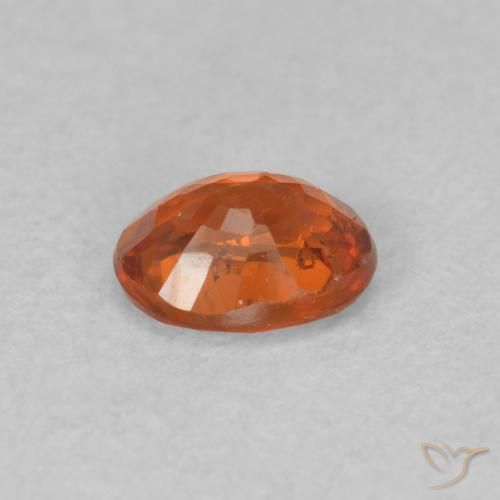 Spessartite Garnet Gemstone in 5 x 4 mm (calibrated) Size for Sale, Spessartite Garnet Stone in Deep Orange Color