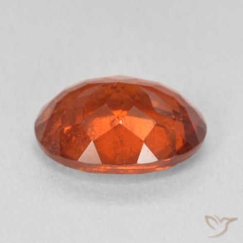 Spessartite Garnet Gemstone in 9.6 x 7.3 mm Size for Sale, Spessartite Garnet Stone in Fire Red Color