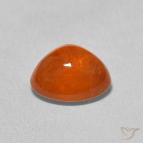Spessartite Garnet Gemstone in 8.6 x 7.6 mm Size for Sale, Spessartite Garnet Stone in Medium Orange Color