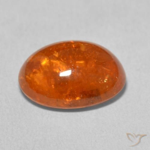 Spessartite Garnet Gemstone in 10.8 x 8.3 mm Size for Sale, Spessartite Garnet Stone in Reddish Orange Color
