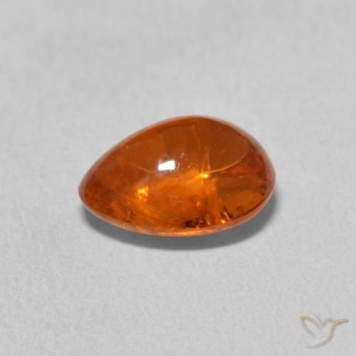 Spessartite Garnet Gemstone in 8.4 x 6.5 mm Size for Sale, Spessartite Garnet Stone in Fire Orange Color