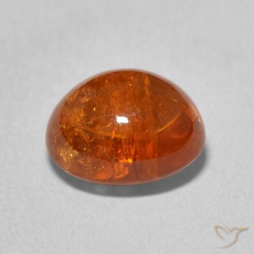 Spessartite Garnet Gemstone in 9.5 x 8 mm Size for Sale, Spessartite Garnet Stone in Fire Orange Color