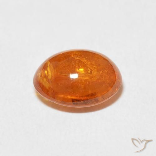 Spessartite Garnet Gemstone in 8.9 x 7.6 mm Size for Sale, Spessartite Garnet Stone in Intense Orange Color
