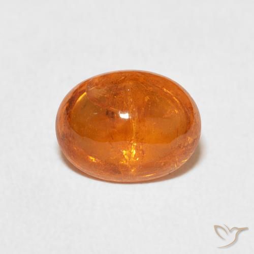 2.20ct Natural Medium Orange Spessartite Garnet, Oval, Transparent