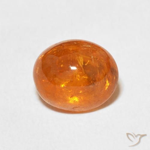 2.94ct Natural Bright Orange Spessartite Garnet, Oval, Transparent