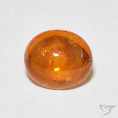 3.45ct Natural Fire Orange Spessartite Garnet, Oval, Transparent