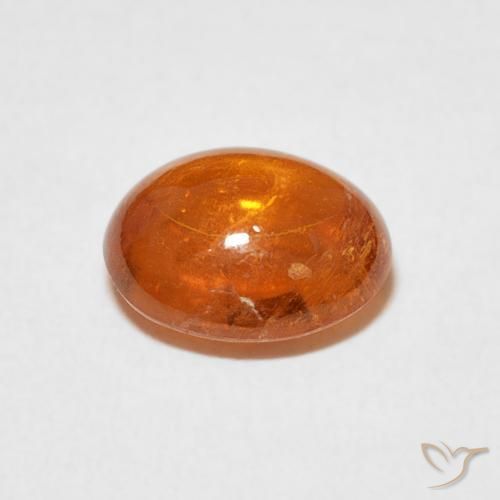 Spessartite Garnet Gemstone in 9.1 x 8 mm Size for Sale, Spessartite Garnet Stone in Fire Orange Color