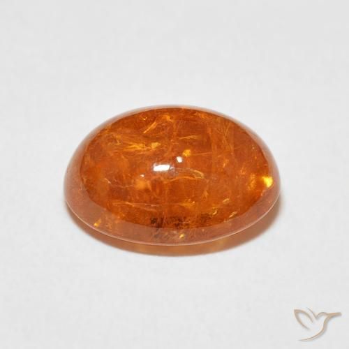 Spessartite Garnet Gemstone in 10.6 x 8.6 mm Size for Sale, Spessartite Garnet Stone in Bright Orange Color