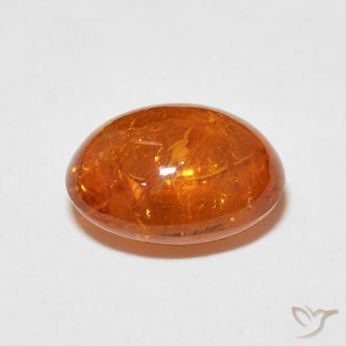 Spessartite Garnet Gemstone in 10 x 8 mm (calibrated) Size for Sale, Spessartite Garnet Stone in Medium Orange Color