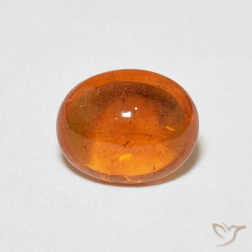 2.23ct Natural Amber Orange Spessartite Garnet, Oval, Transparent