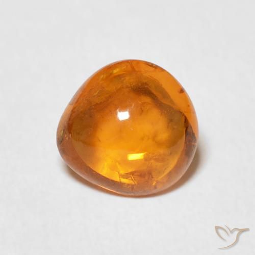 1.70ct Natural Reddish Orange Spessartite Garnet, Pear Shape, Transparent