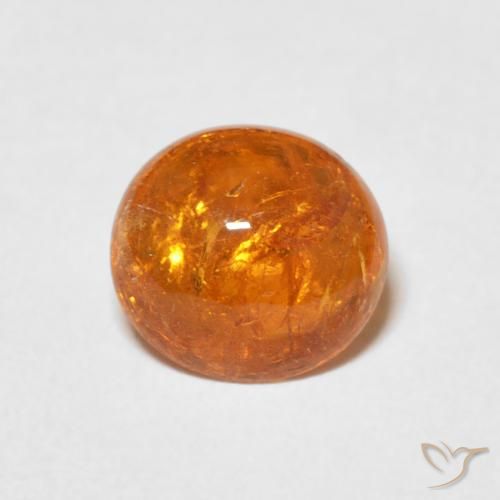 2.53ct Natural Amber Orange Spessartite Garnet, Oval, Transparent