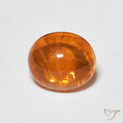2.11ct Natural Medium Orange Spessartite Garnet, Oval, Transparent