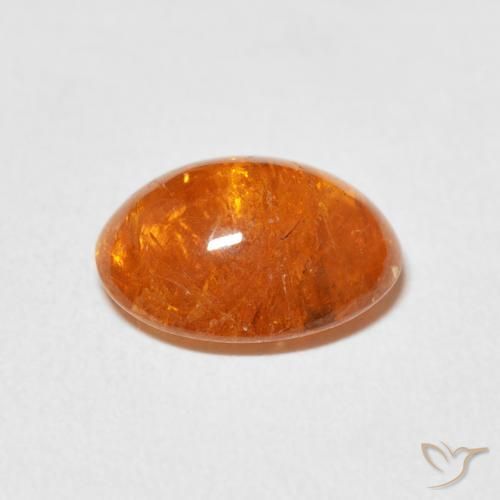 Spessartite Garnet Gemstone in 10 x 8 mm (calibrated) Size for Sale, Spessartite Garnet Stone in Amber Orange Color
