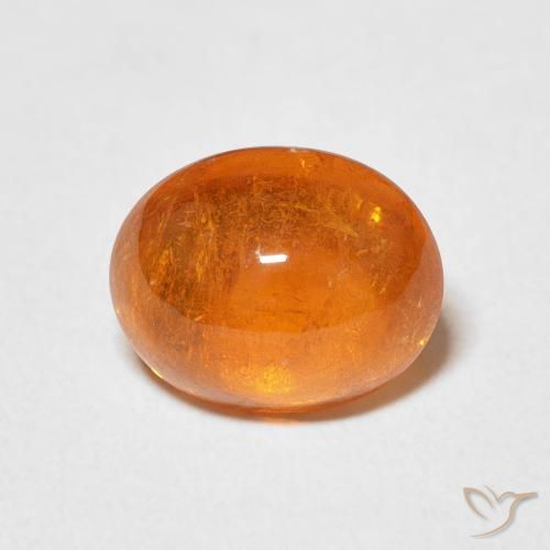 4.21ct Natural Medium Orange Spessartite Garnet, Oval, Transparent
