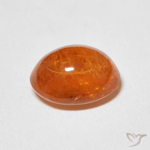 Spessartite Garnet Gemstone in 10 x 8 mm (calibrated) Size for Sale, Spessartite Garnet Stone in Medium Orange Color