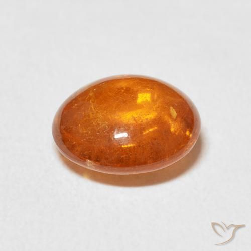 Spessartite Garnet Gemstone in 8.8 x 7.9 mm Size for Sale, Spessartite Garnet Stone in Fire Orange Color