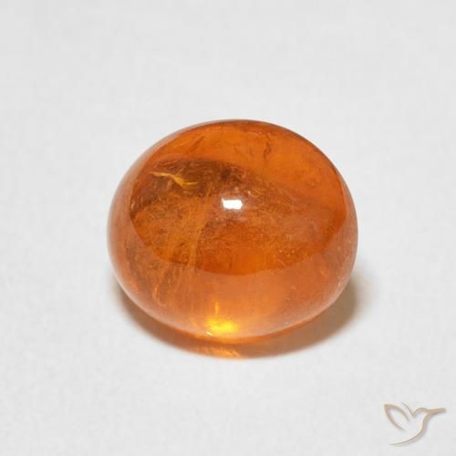 2.84ct Natural Medium Orange Spessartite Garnet, Oval, Transparent