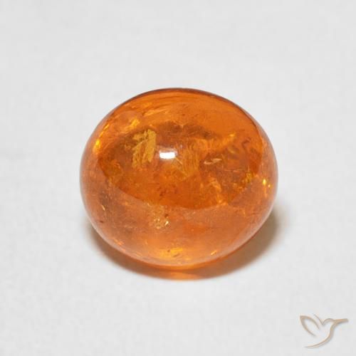 2.93ct Natural Medium Orange Spessartite Garnet, Oval, Transparent