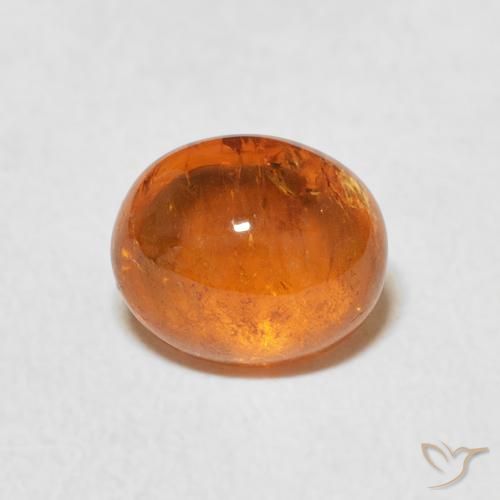 2.05ct Natural Medium Orange Spessartite Garnet, Oval, Transparent