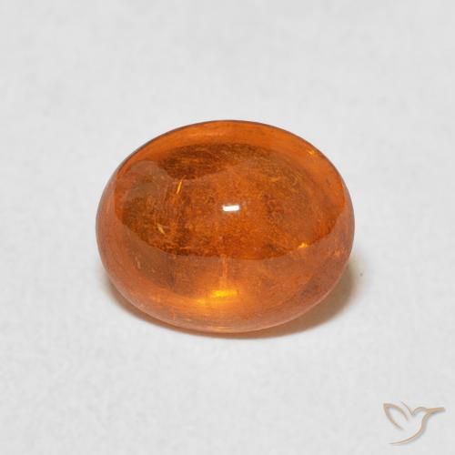 2.37ct Natural Medium Orange Spessartite Garnet, Oval, Transparent