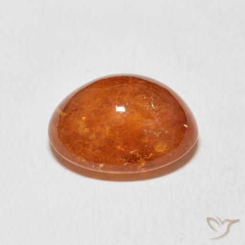 Spessartite Garnet Gemstone in 11 x 9 mm (calibrated) Size for Sale, Spessartite Garnet Stone in Reddish Orange Color