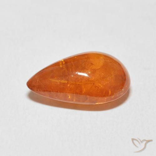 Spessartite Garnet Gemstone in 14 x 9 mm (calibrated) Size for Sale, Spessartite Garnet Stone in Reddish Orange Color
