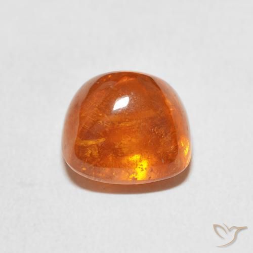 Spessartite Garnet Gemstone in 9 x 9 mm (calibrated) Size for Sale, Spessartite Garnet Stone in Medium Orange Color