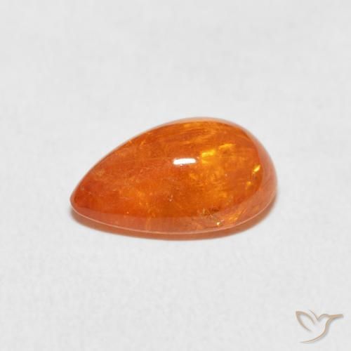 Spessartite Garnet Gemstone in 10 x 7 mm (calibrated) Size for Sale, Spessartite Garnet Stone in Amber Orange Color