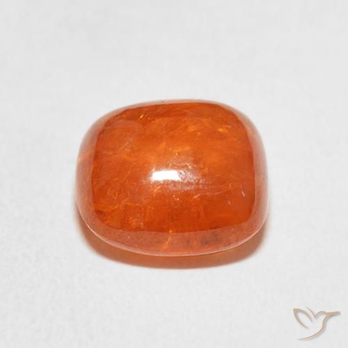 Spessartite Garnet Gemstone in 9.5 x 9.4 mm Size for Sale, Spessartite Garnet Stone in Bright Orange Color