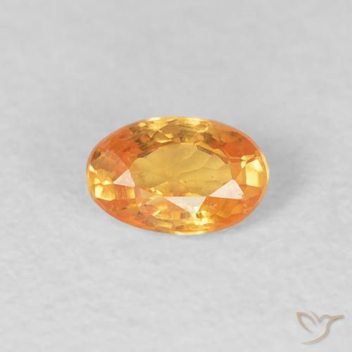 0.34ct Natural Intense Orange Spessartite Garnet, Oval, VS