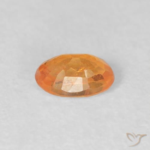 Spessartite Garnet Gemstone in 5 x 3.3 mm Size for Sale, Spessartite Garnet Stone in Bright Orange Color
