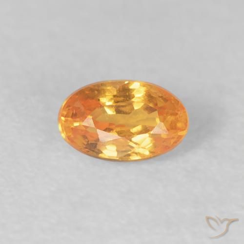 0.43ct Natural Intense Orange Spessartite Garnet, Oval, VS