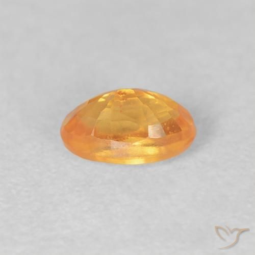 Spessartite Garnet Gemstone in 5.1 x 3.2 mm Size for Sale, Spessartite Garnet Stone in Intense Orange Color