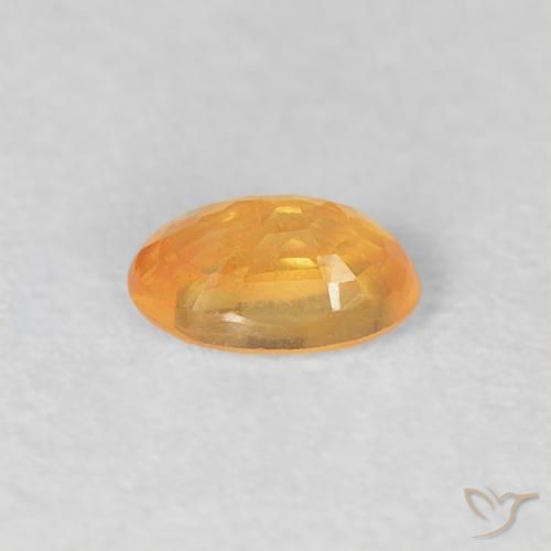 Spessartite Garnet Gemstone in 5.1 x 3.2 mm Size for Sale, Spessartite Garnet Stone in Intense Orange Color
