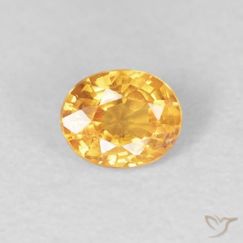 0.51ct Natural Medium Orange Spessartite Garnet, Oval, VS