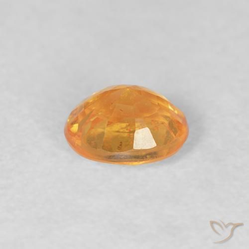 Spessartite Garnet Gemstone in 5 x 4 mm (calibrated) Size for Sale, Spessartite Garnet Stone in Medium Orange Color