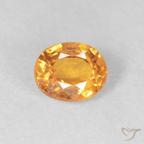 0.56ct Natural Honey Orange Spessartite Garnet, Oval, VS
