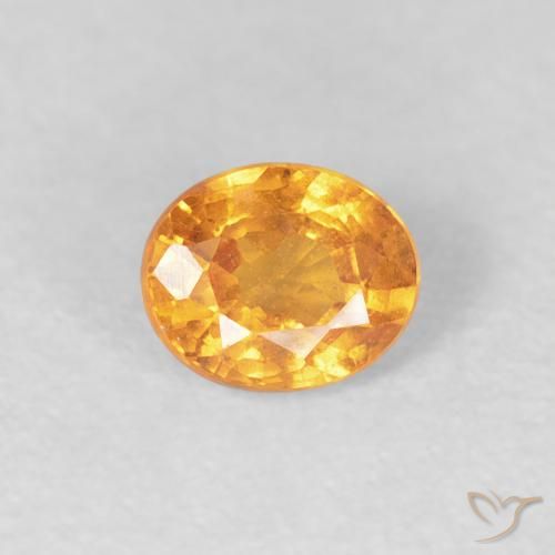 0.56ct Natural Intense Orange Spessartite Garnet, Oval, VS