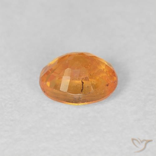Spessartite Garnet Gemstone in 5 x 4 mm (calibrated) Size for Sale, Spessartite Garnet Stone in Intense Orange Color