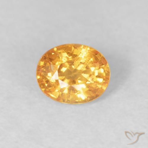 0.54ct Natural Orange-Gold Spessartite Garnet, Oval, VS