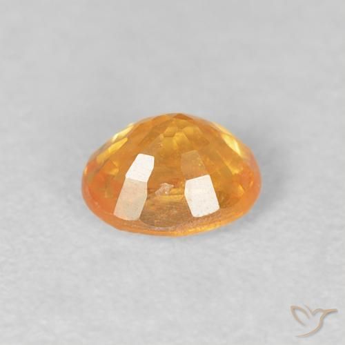 Spessartite Garnet Gemstone in 5 x 4 mm (calibrated) Size for Sale, Spessartite Garnet Stone in Orange-Gold Color