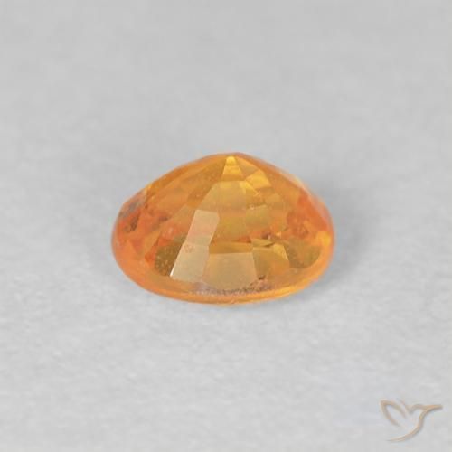 Spessartite Garnet Gemstone in 5 x 4 mm (calibrated) Size for Sale, Spessartite Garnet Stone in Orange-Gold Color