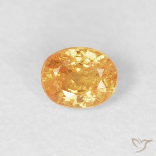 0.27ct Natural Orange-Gold Spessartite Garnet, Oval, VS-SI